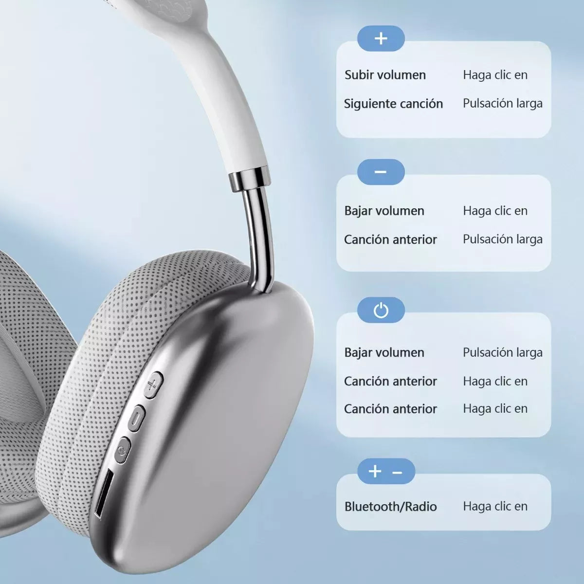 Audífonos de Diadema Inalámbricos P9 Pro Max con Bluetooth - Sonido Premium y Diseño Moderno