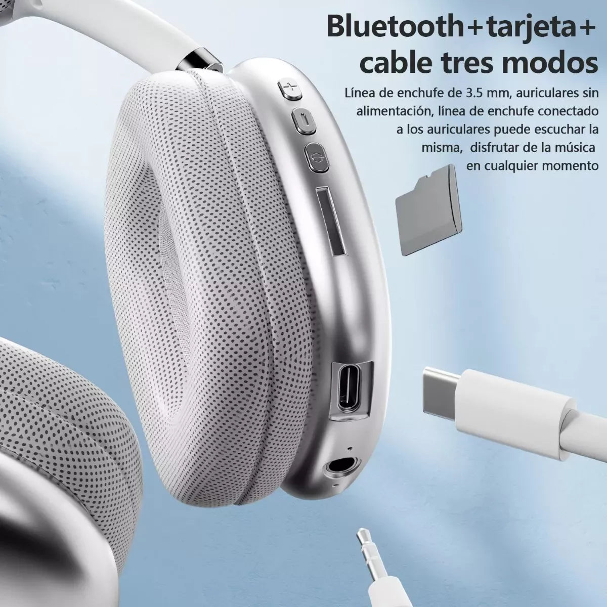 Audífonos de Diadema Inalámbricos P9 Pro Max con Bluetooth - Sonido Premium y Diseño Moderno
