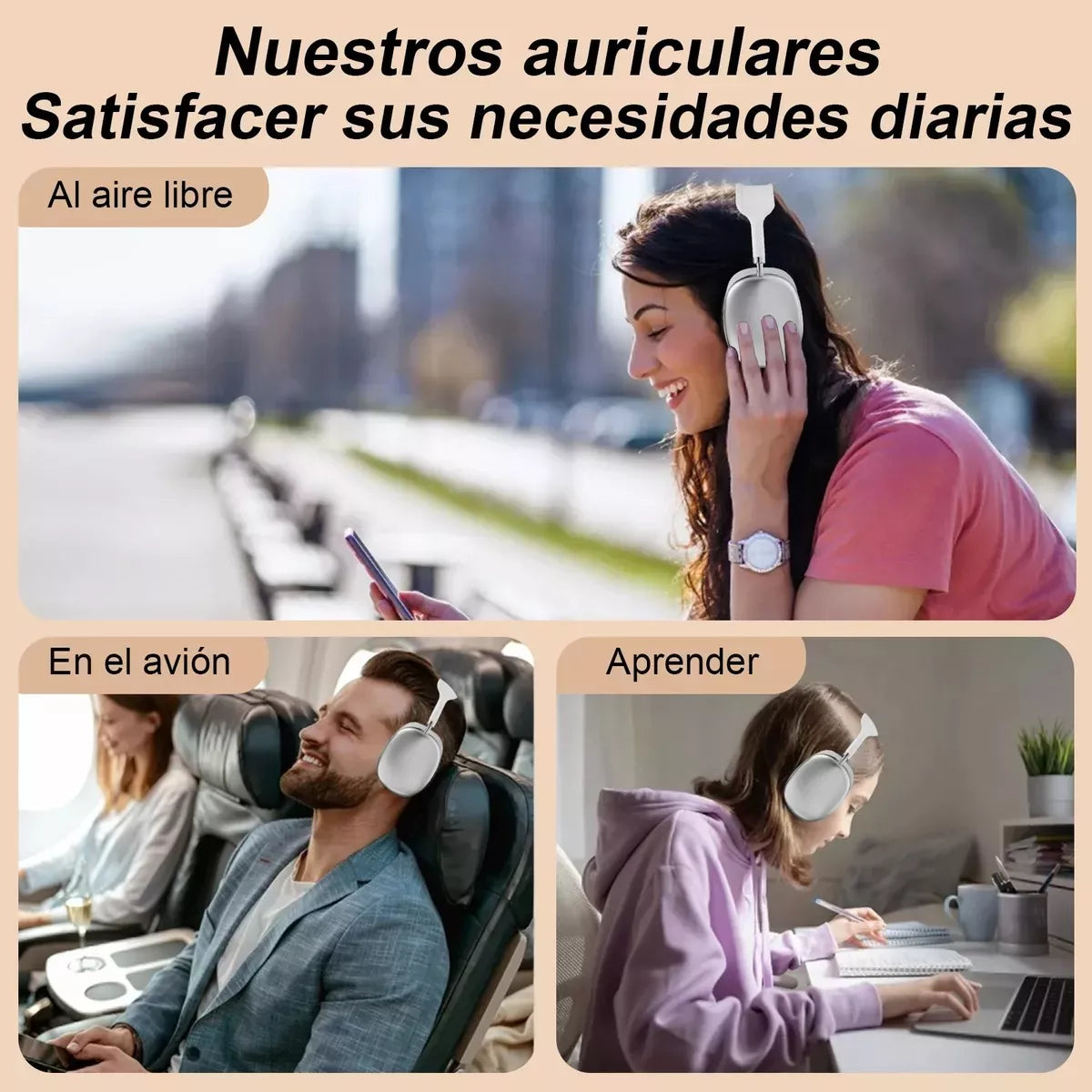 Audífonos de Diadema Inalámbricos P9 Pro Max con Bluetooth - Sonido Premium y Diseño Moderno