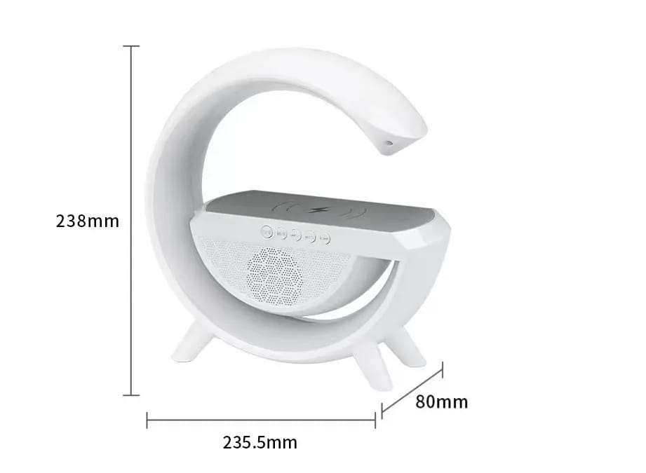 Bocina Bluetooth G con Cargador Inalámbrico y Luz LED